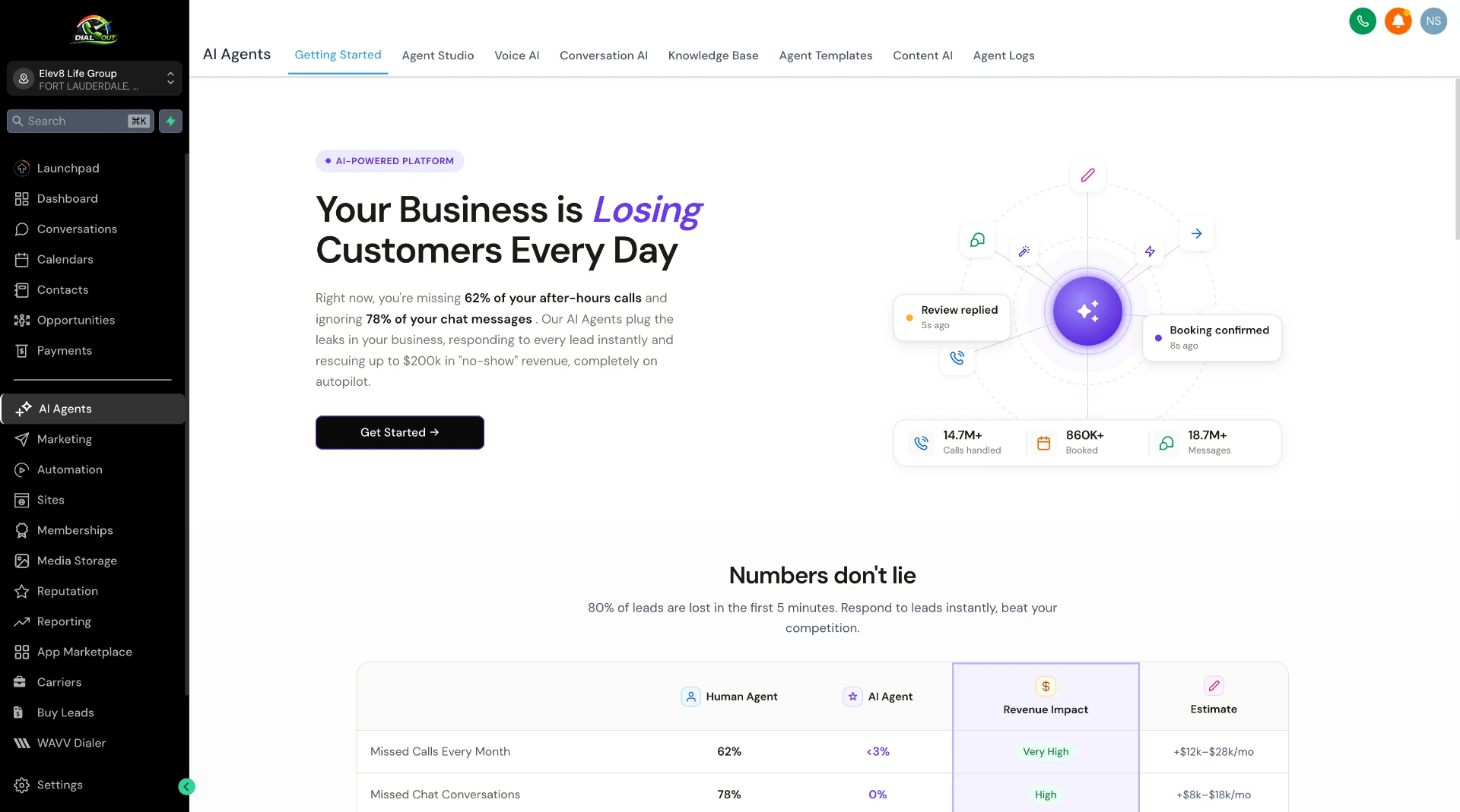 DialOut AI agents for life insurance lead follow-up and appointment booking